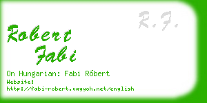 robert fabi business card